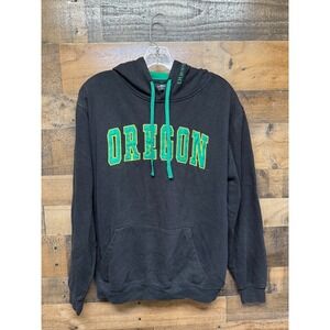 Colosseum Oregon Ducks Black Green Athletic Hoodie Sweatshirt Mens M